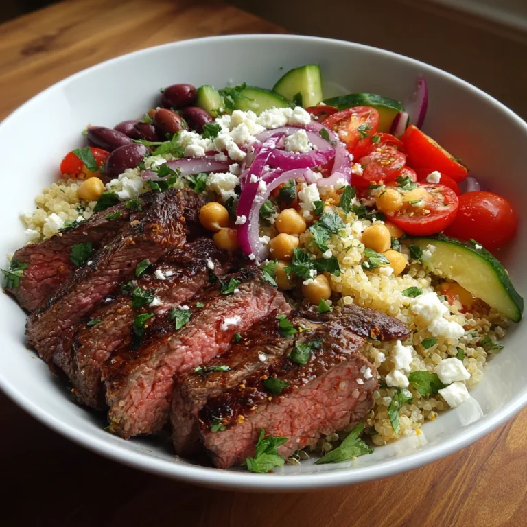 Mediterranean Steak Bowls – Fresh, Flavorful & Protein-Packed!