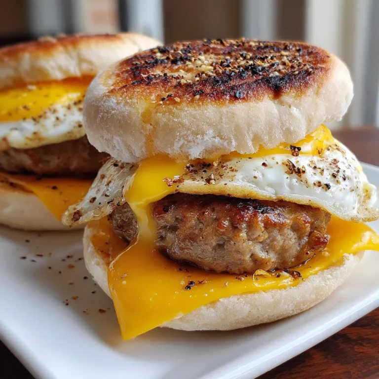Sausage Egg Cheese McMuffin – Savory, Cheesy & Breakfast Perfection!