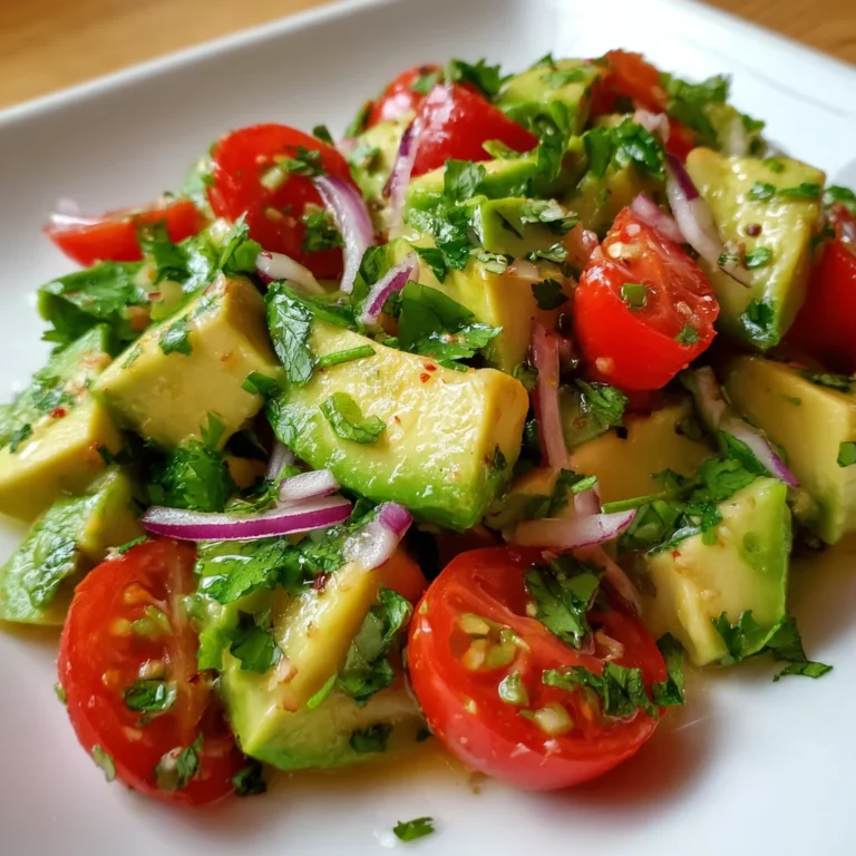 Avocado Tomato Salad – Fresh, Creamy & Bursting with Flavor!
