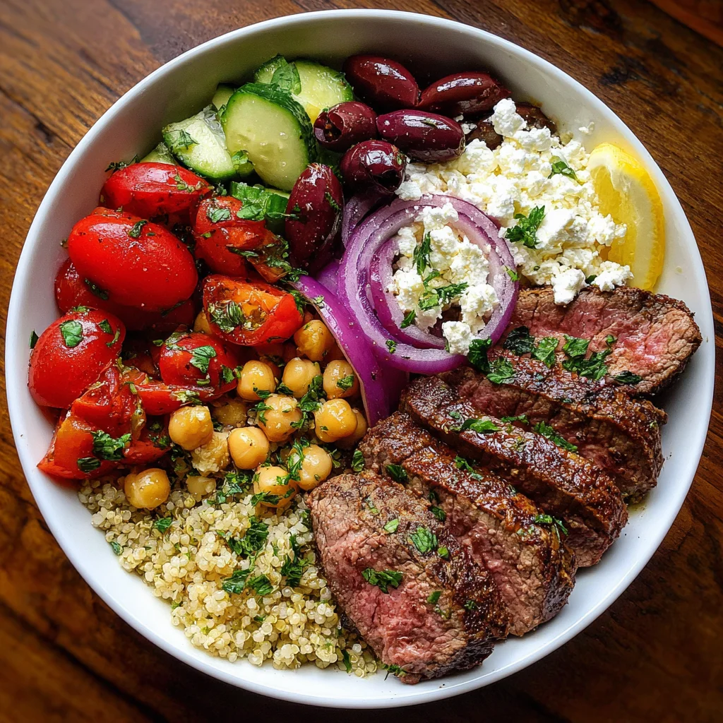 Mediterranean Steak Bowls – Fresh, Flavorful & Protein-Packed!