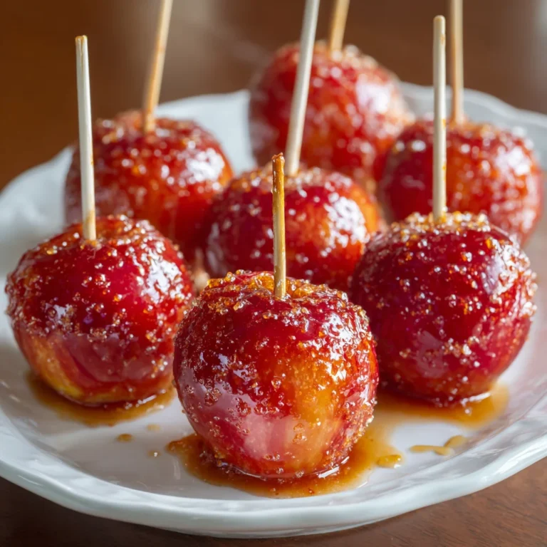 Tanghulu Candy Apple Bites – Shiny, Crunchy & Bite-Sized Sweetness!