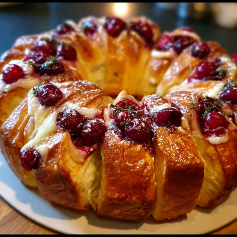 Cranberry Brie Sourdough Pull Apart Bread – Gooey, Savory & Perfectly Festive!