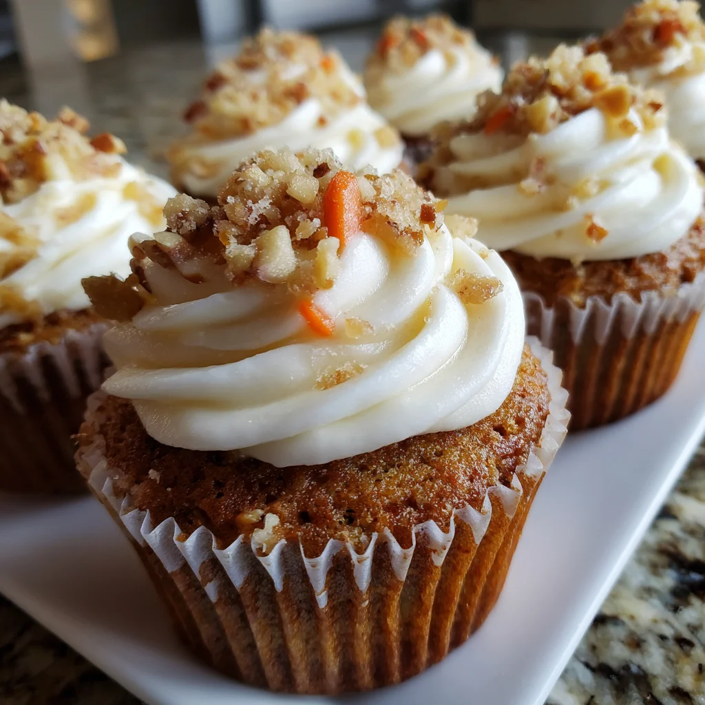The Easiest, Moistest Carrot Cake Cupcakes