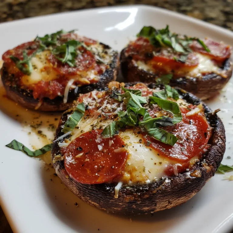 Pizza Stuffed Portobello Mushrooms – Cheesy, Savory & Low-Carb Delicious!
