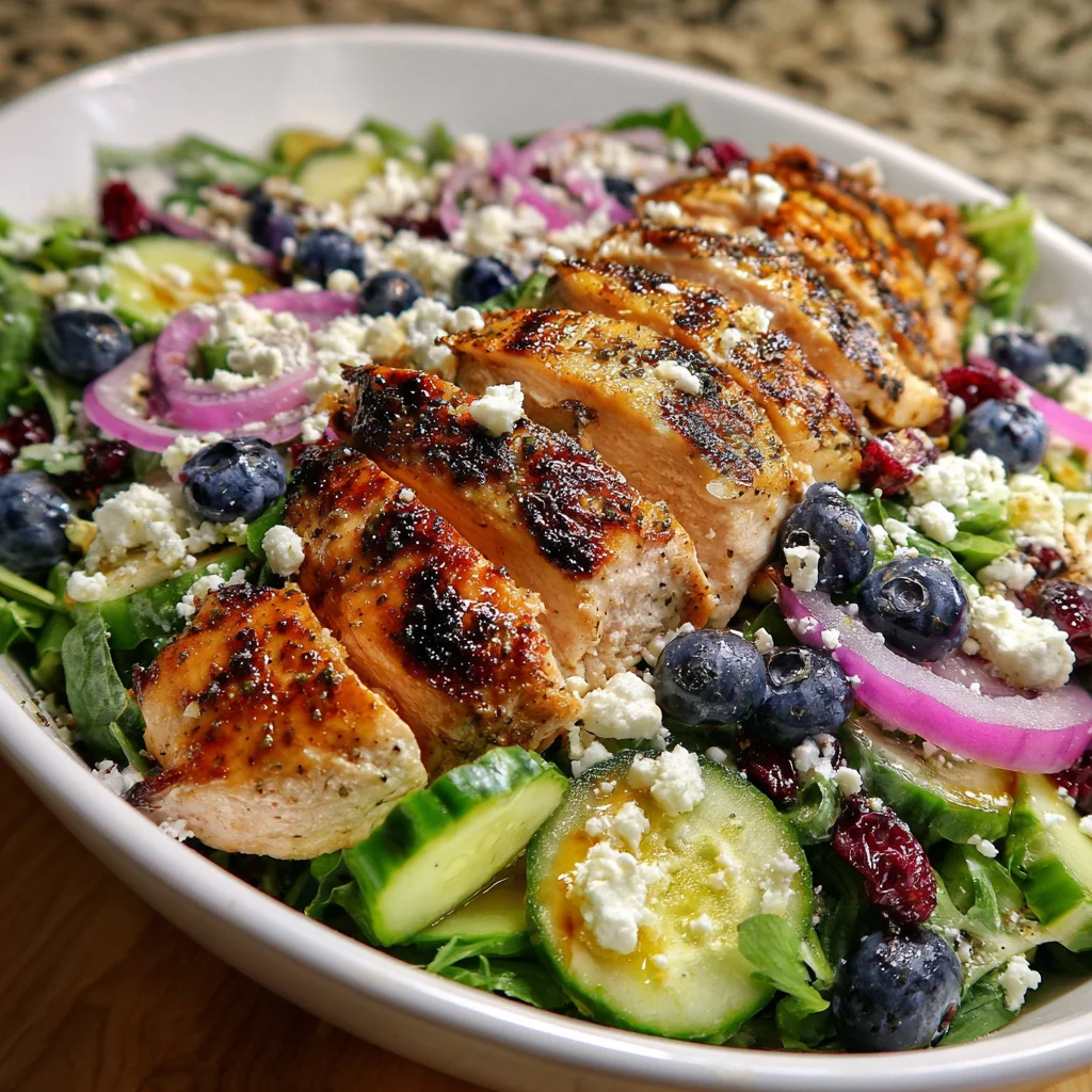 Chicken Blueberry Feta Salad – Sweet, Savory & Satisfying!