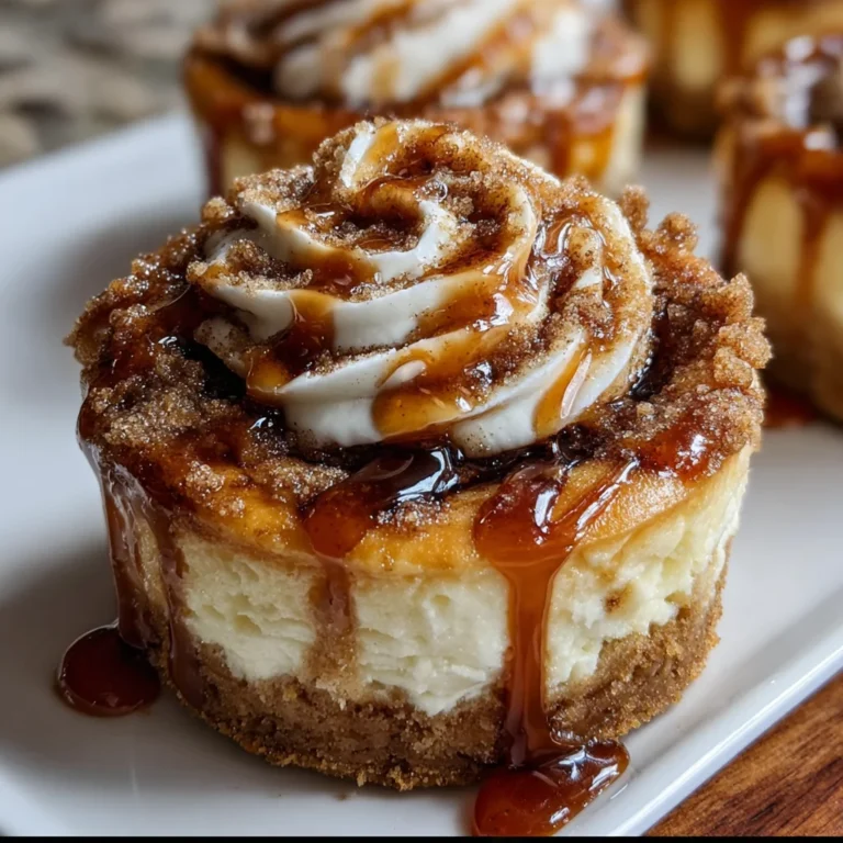 Mini Cinnamon Roll Cheesecakes – Cozy, Creamy & Irresistible!
