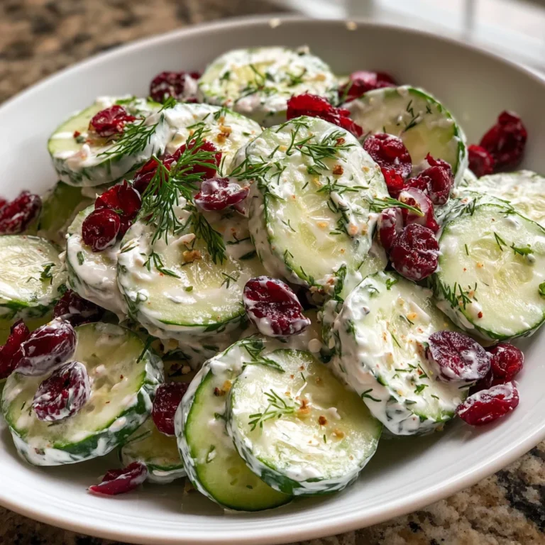 Cucumber Holiday Salad – Fresh, Festive & Bursting with Flavor!