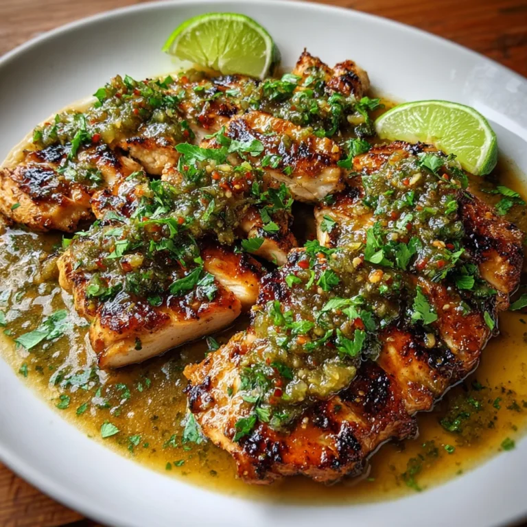 Grilled Salsa Verde Chicken – Zesty, Juicy & So Flavorful!
