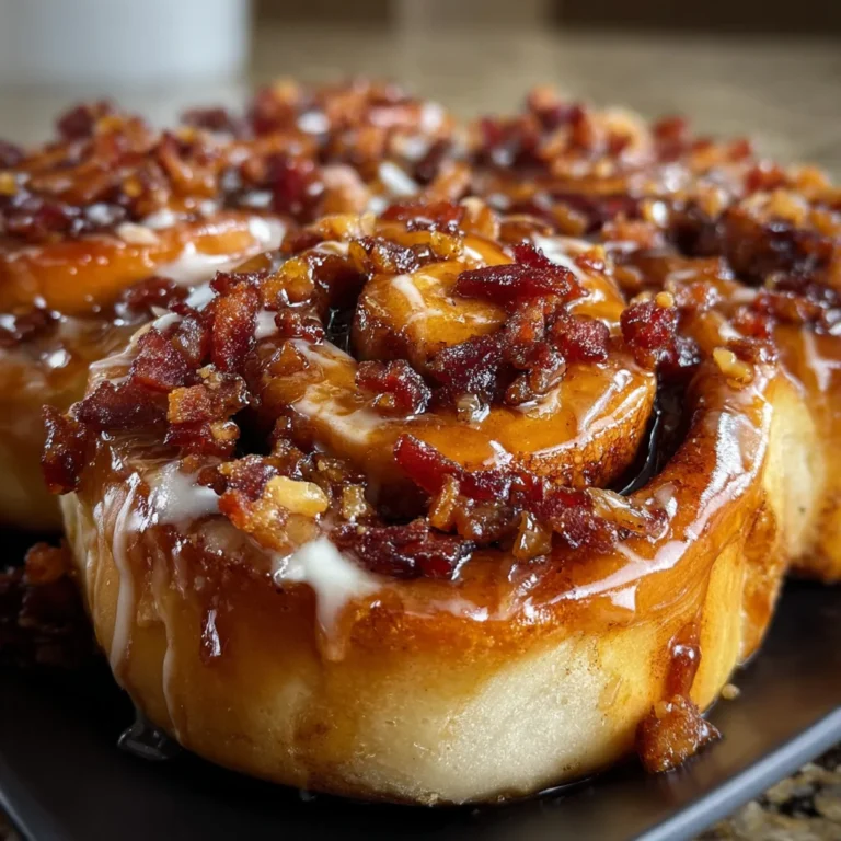 Bourbon Maple Bacon Cinnamon Rolls – The Ultimate Indulgent Breakfast Mashup!