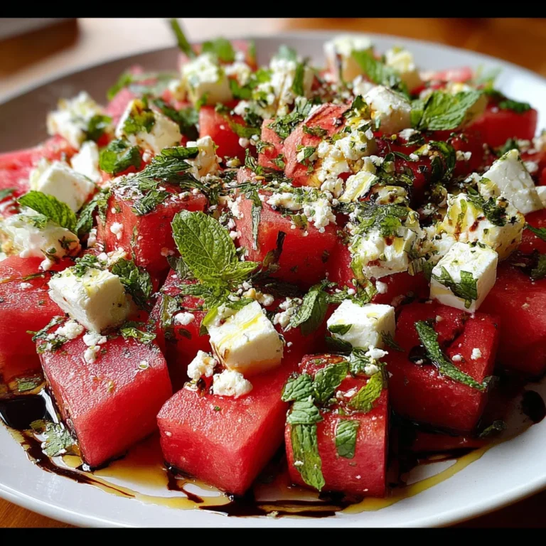 Watermelon Feta Salad – Refreshing, Sweet & Salty Summer Bliss!