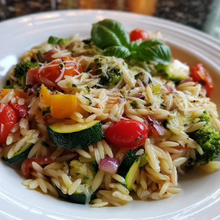 Orzo Primavera Bake – Creamy, Cheesy & Packed with Fresh Veggies!