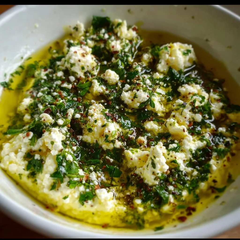 Herb and Feta Olive Oil Dip – Savory, Zesty & Perfect for Dipping!