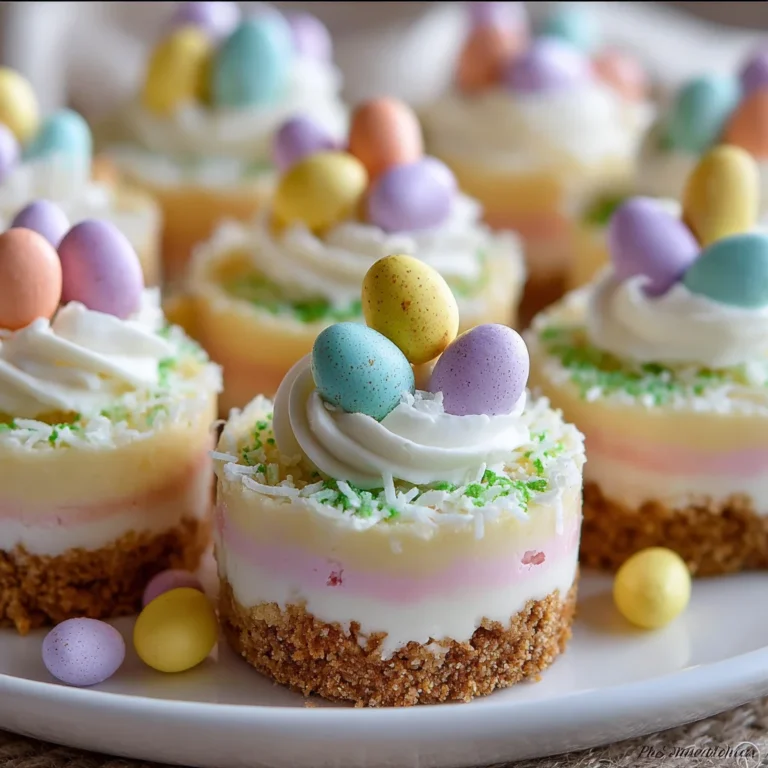 Easter No-Bake Mini Cheesecakes – Creamy, Festive & Adorably Easy!