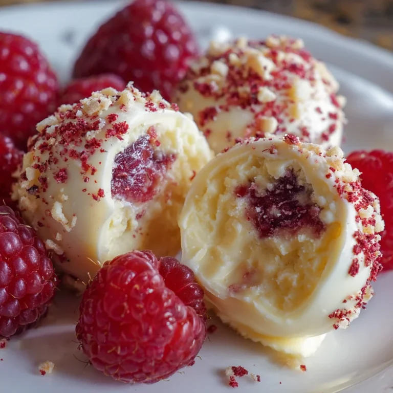 White Chocolate Raspberry Truffles – Decadent, Creamy & Elegant!