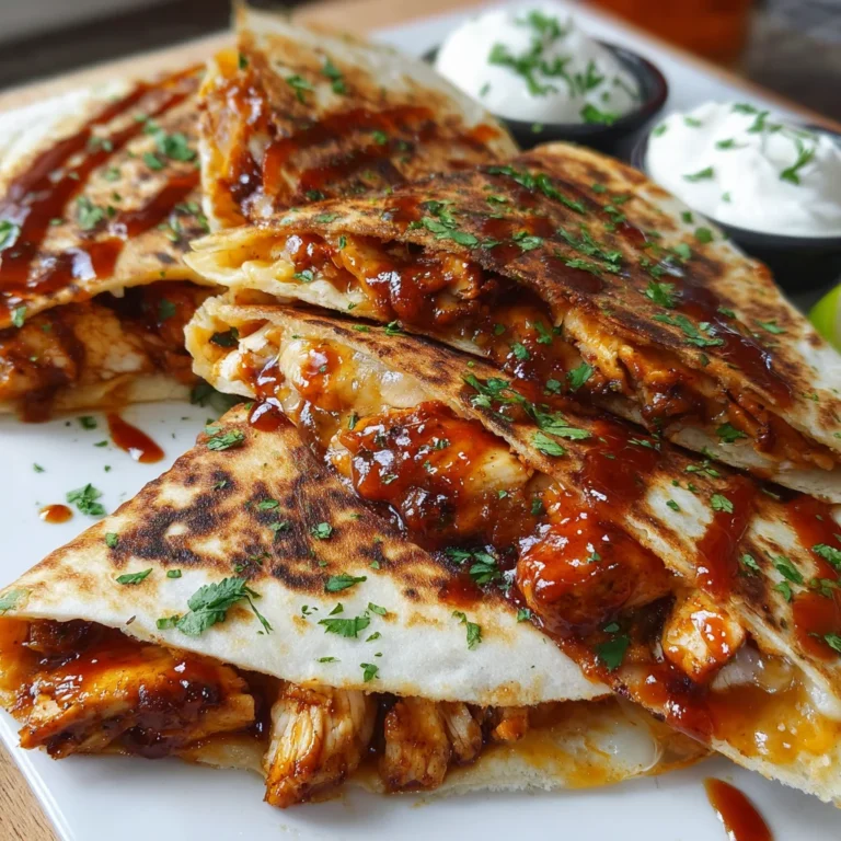 Hot Honey BBQ Chicken Quesadillas – Sweet, Spicy & Crispy!