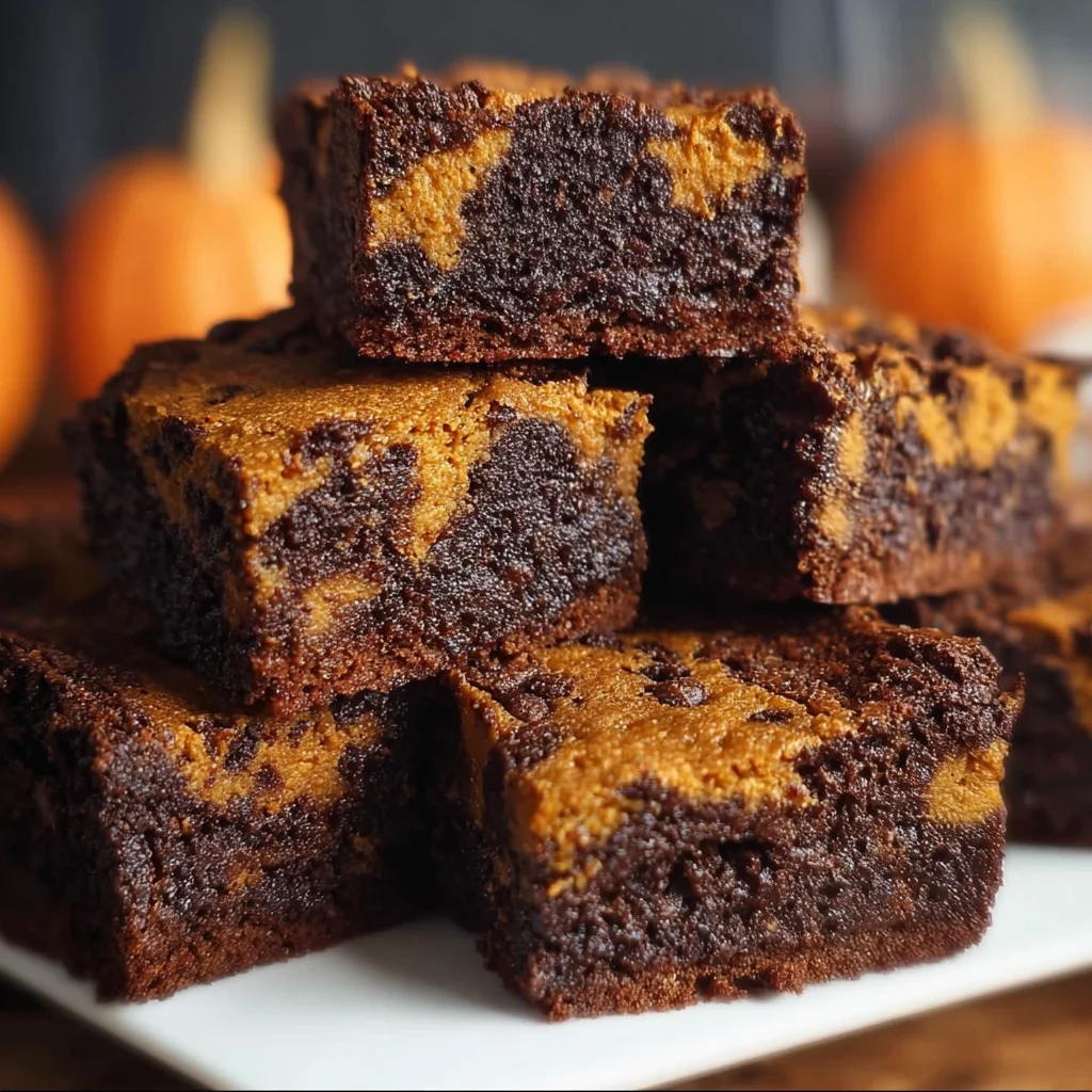 Delicious Pumpkin Brownies – Fudgy, Spiced & Irresistibly Moist! 