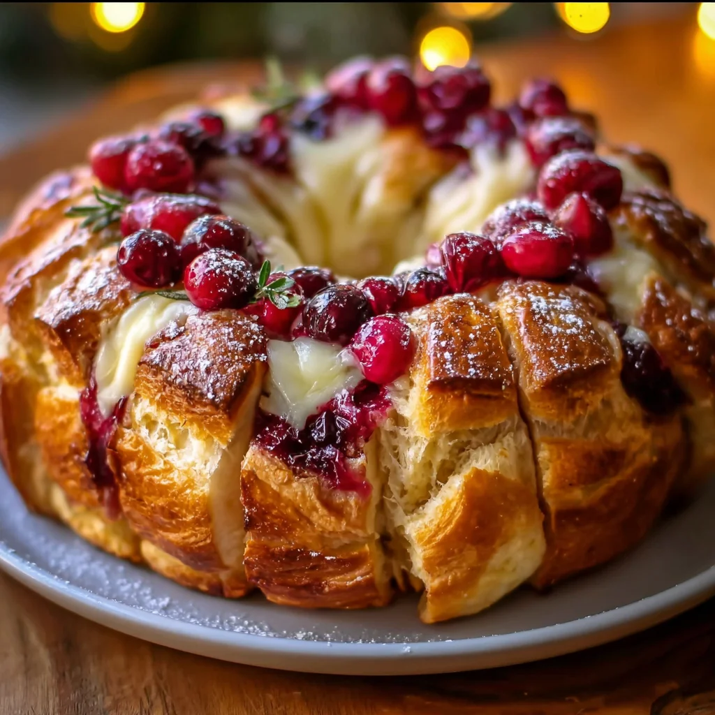Cranberry Brie Sourdough Pull Apart Bread – Gooey, Savory & Perfectly Festive!