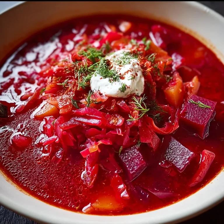 Easy Borscht Recipe – A Vibrant, Comforting Ukrainian Classic!