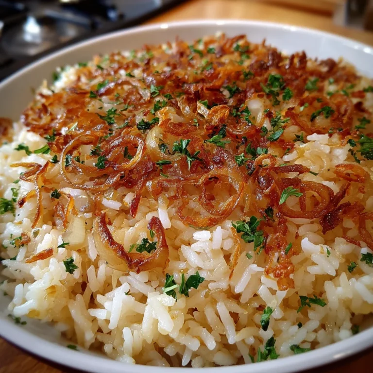 French Onion Rice – Savory, Cheesy & Comfort in Every Bite!