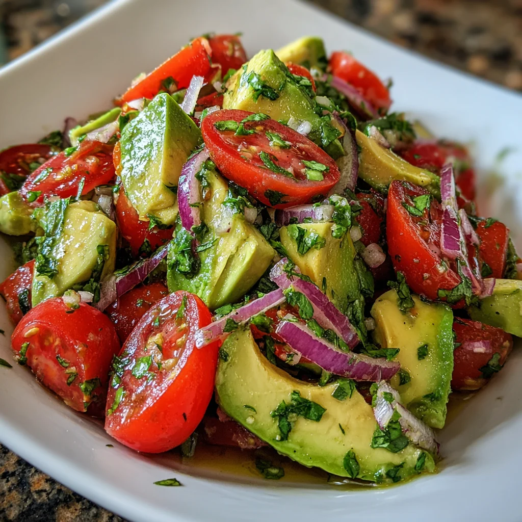 Avocado Tomato Salad – Fresh, Creamy & Bursting with Flavor!