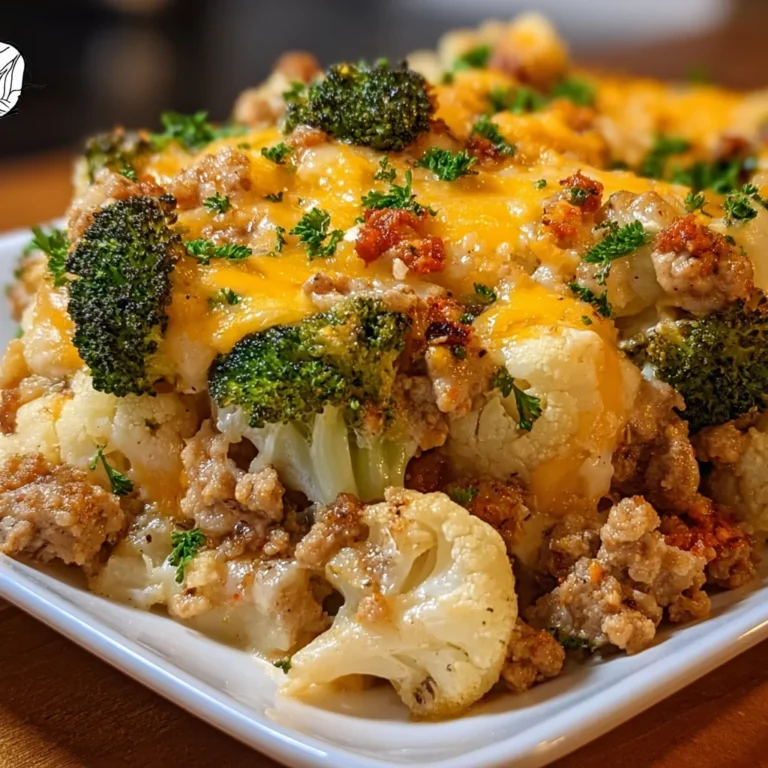 Turkey Cauliflower Casserole – Comforting, Cheesy & Low-Carb!