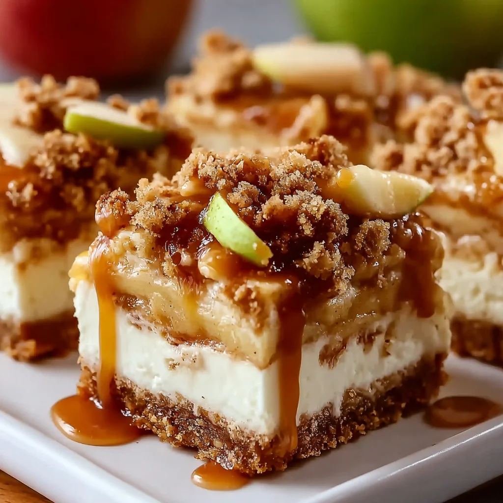 Caramel Apple Cheesecake Bars – Creamy, Sweet & Fall Dessert Heaven!