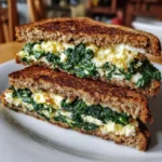 Spinach Feta Protein Grilled Cheese – Savory, Melty & Fueled for the Day!
