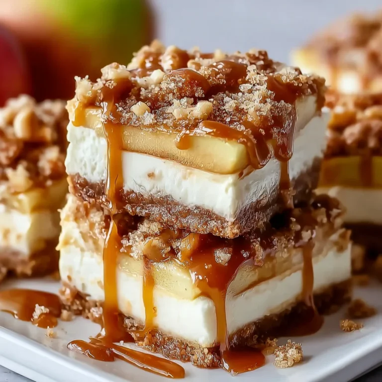 Caramel Apple Cheesecake Bars – Creamy, Sweet & Fall Dessert Heaven!