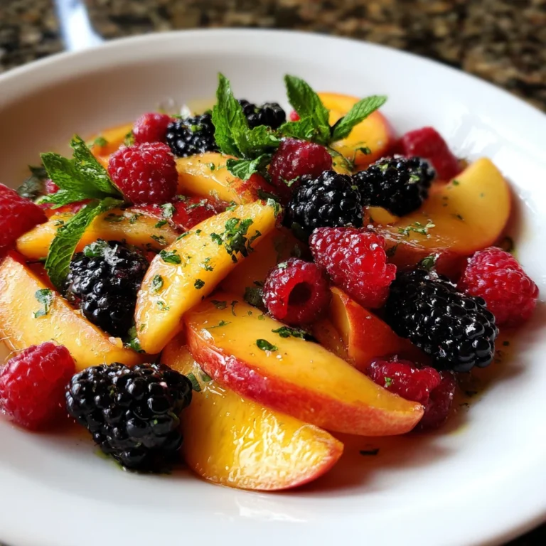 Summer Peach Fruit Salad – Juicy, Bright & Refreshing!