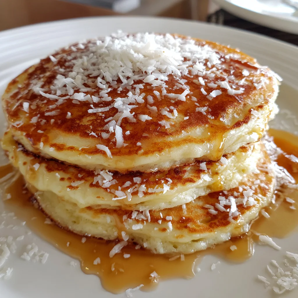 Sweet Coconut Cream Pancakes Fluffy, Tropical & Dreamy!