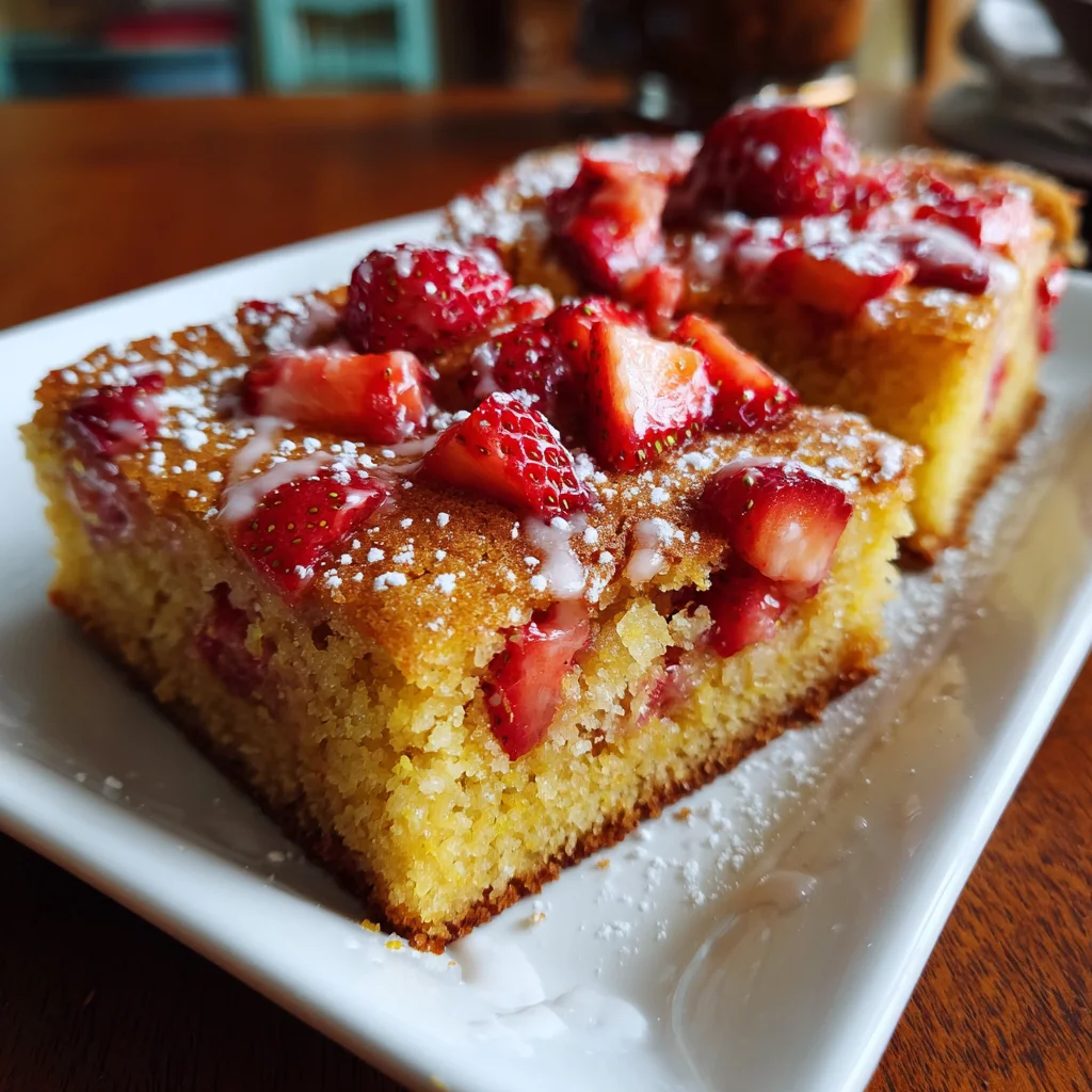 Strawberry Lemon Blondies Recipe A Sweet Delight Awaits!