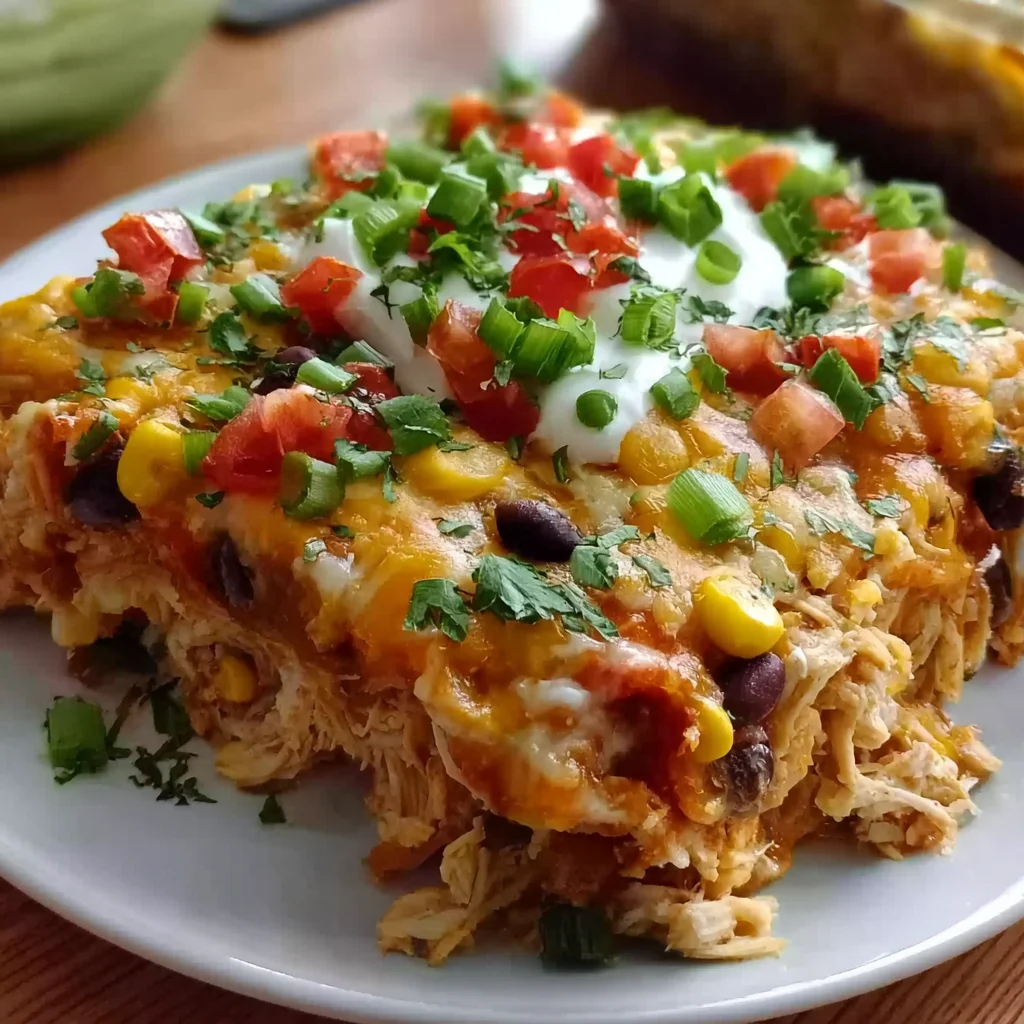 Chicken Burrito Casserole – Layers of Cheesy, Spicy Comfort!