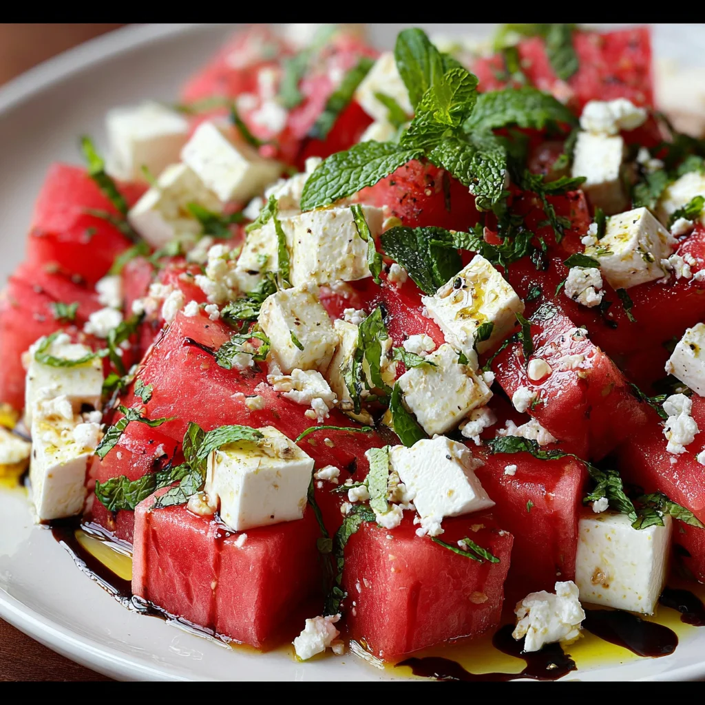 Watermelon Feta Salad – Refreshing, Sweet & Salty Summer Bliss!
