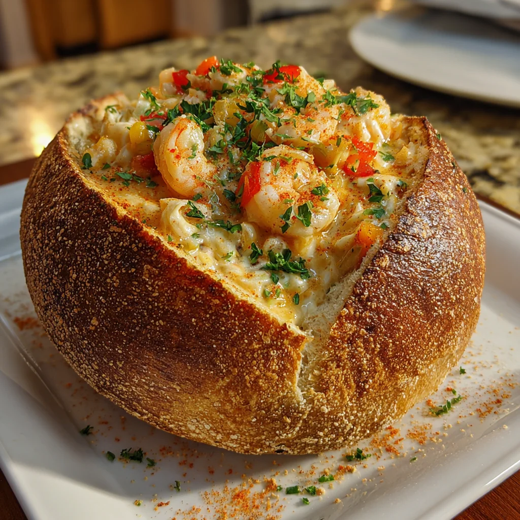 Stuffed Seafood Bread Bowl Recipe That Everyone Will Love