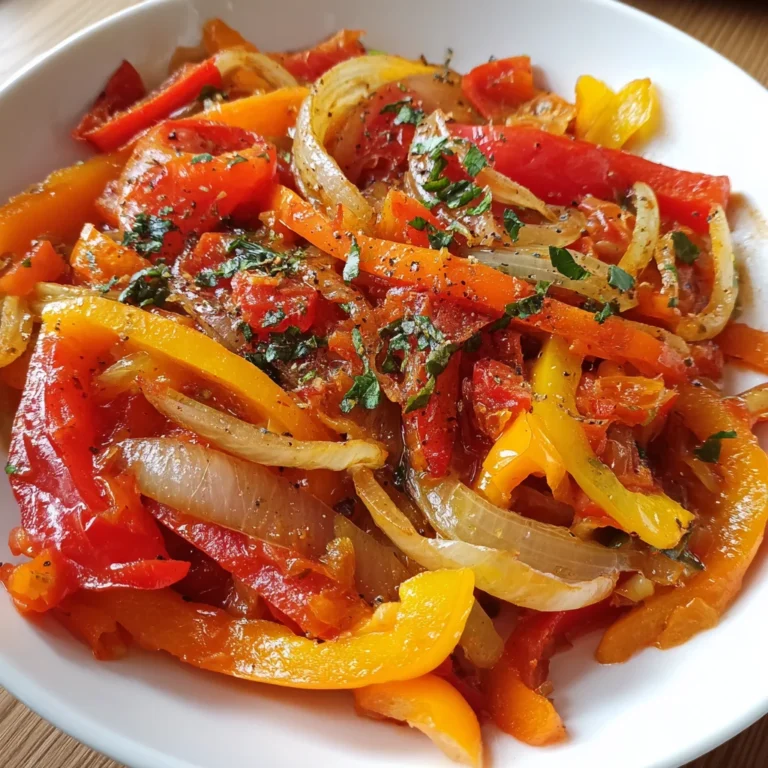 Traditional Italian Peperonata Stew – Sweet, Savory & Bell Pepper Bliss!