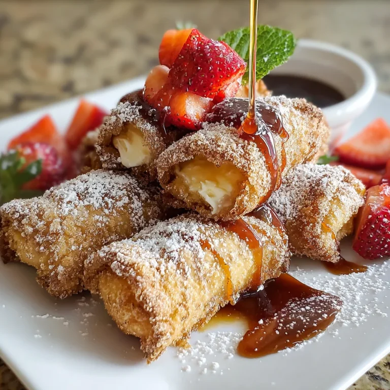 Cheesecake Egg Rolls with Cinnamon – Crispy, Creamy & Irresistibly Spiced!