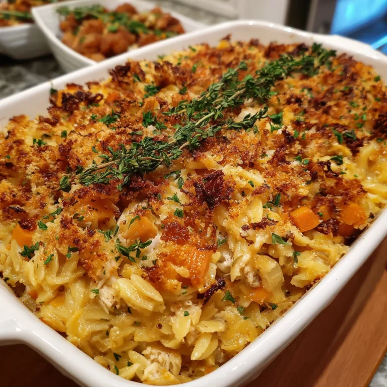 Chaos Thanksgiving Turkey Orzo Casserole – The Ultimate Leftover Makeover!