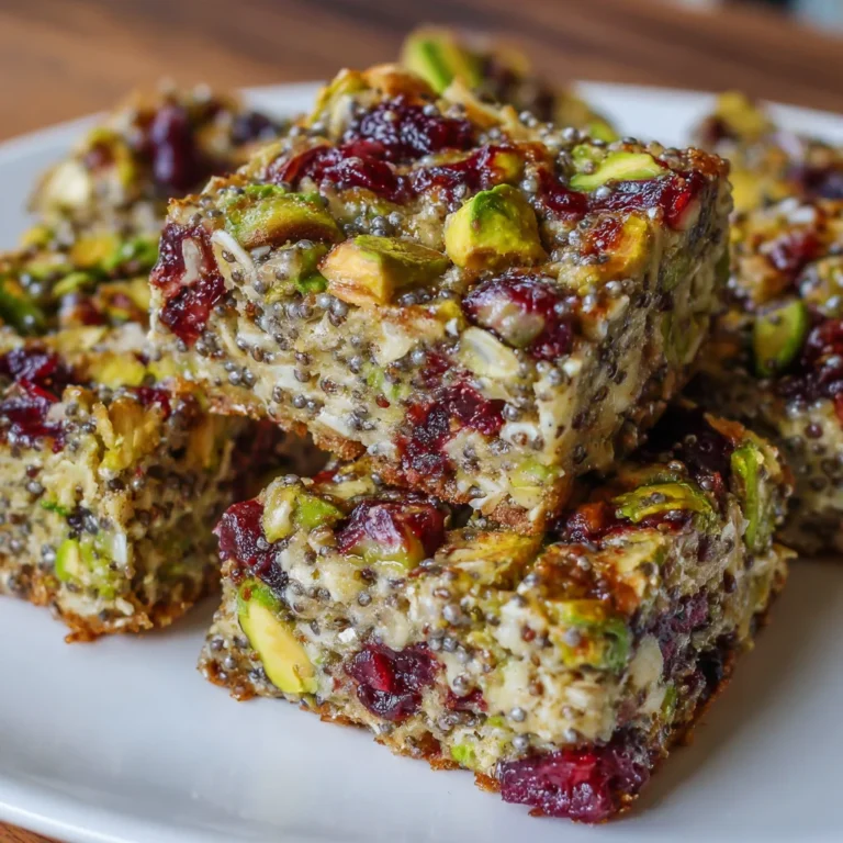 Pistachio Cranberry Chia Bars No-Bake Energy Bites!