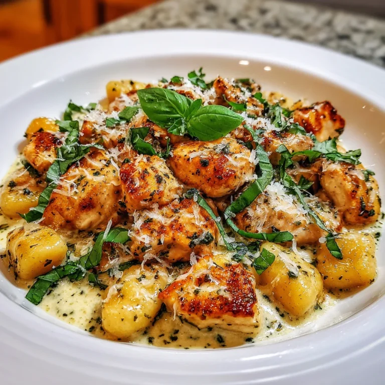 Garlic Chicken Gnocchi Skillet is Deliciously Easy!