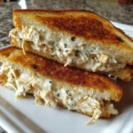 Alfredo Chicken Grilled Cheese – Creamy, Cheesy & Comforting!