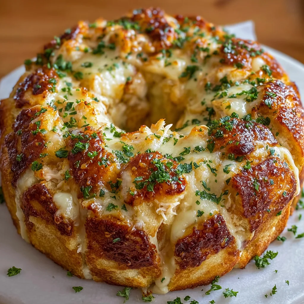 Chicken Alfredo Monkey Bread – Savory, Cheesy & Irresistibly Pull-Apart!
