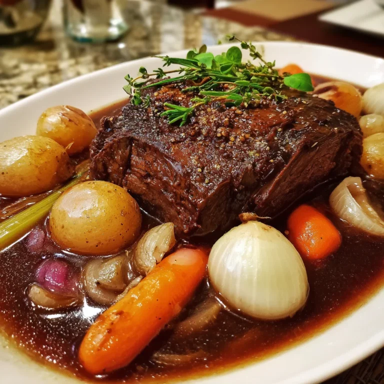 Sauerbraten German Pot Roast – A Tangy, Tender Masterpiece!