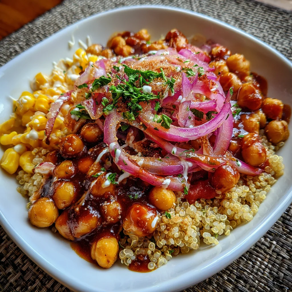BBQ Ranch Chickpea Quinoa Bowls – The Ultimate Protein-Packed Meal!