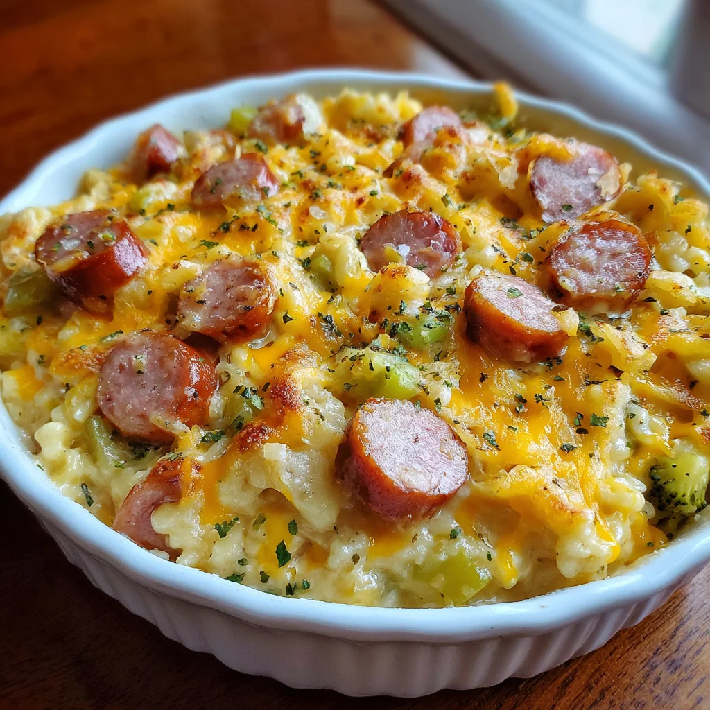 Cheesy Sausage Casserole – Hearty, Comforting & So Easy!