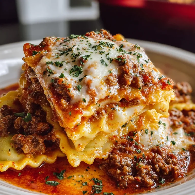 Crockpot Ravioli Lasagna – Layers of Cheesy, Saucy Comfort!