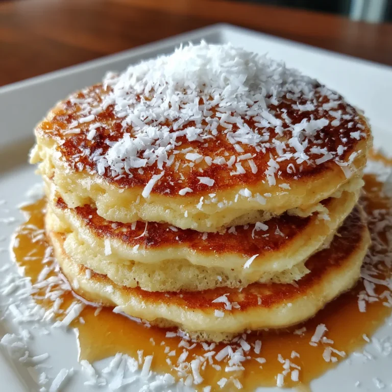 Sweet Coconut Cream Pancakes Fluffy, Tropical & Dreamy!