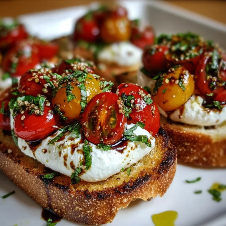 Burrata Bruschetta Toasts – Creamy, Fresh & Irresistibly Easy!