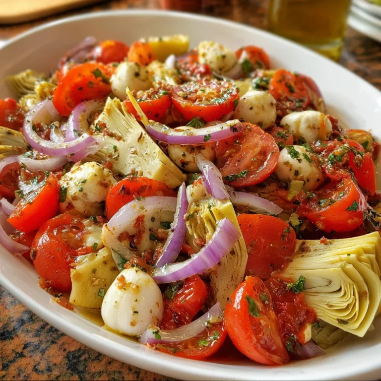 Tomato Artichoke Salad – Fresh, Tangy & Mediterranean-Inspired!
