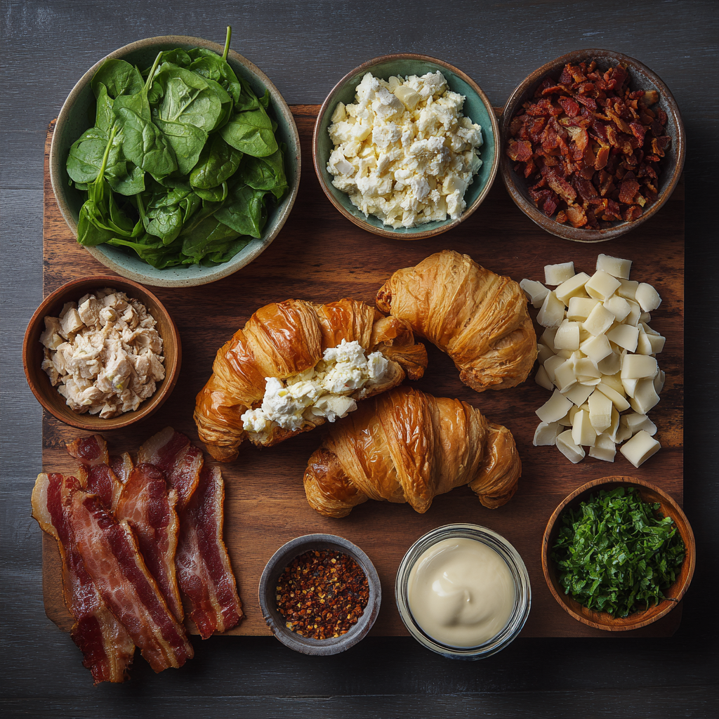 Bacon Chicken Croissant – Flaky, Cheesy & Irresistibly Delicious!