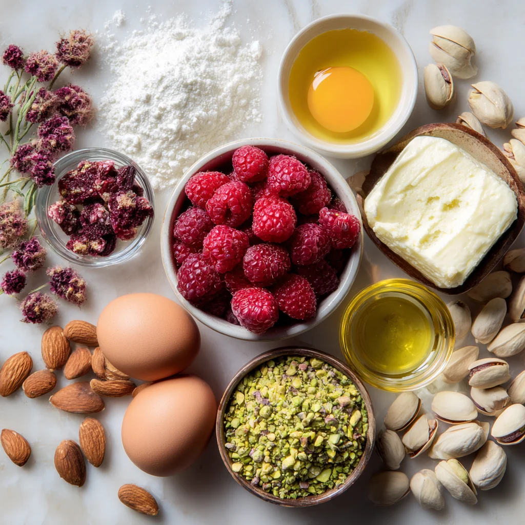 Raspberry Pistachio Cheesecake – Creamy, Nutty & Bursting with Bright Flavor!